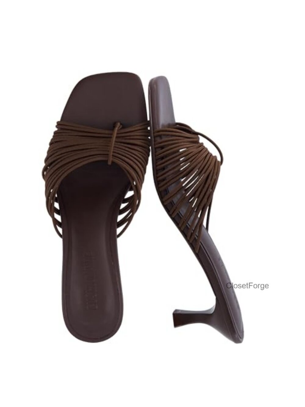 Cushionaire Quiz Kitten Heel Strappy Sandals Slip On Open Toe